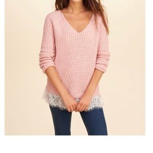 2 for $15 Hollister Knit sweater lace top